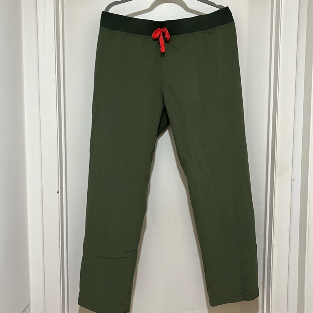 Figs, Livingston pants size, large color, dark olive